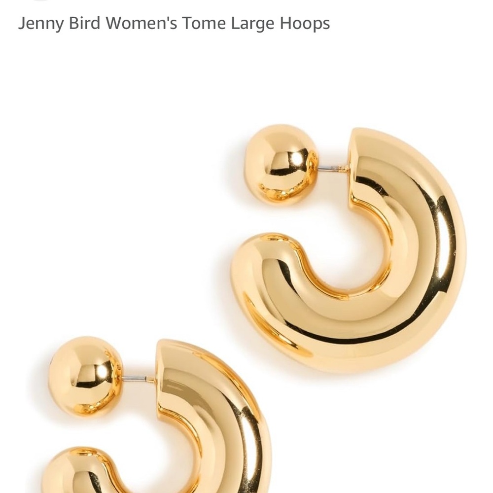 Jenny Bird Gold Statement Hoops